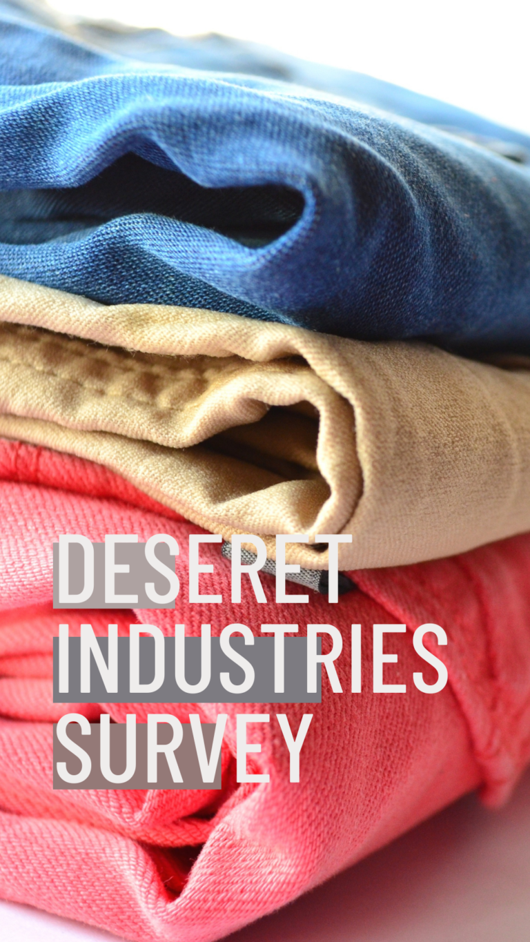 Deseret Industries Survey Coupon: How to Save 15% on Clothes