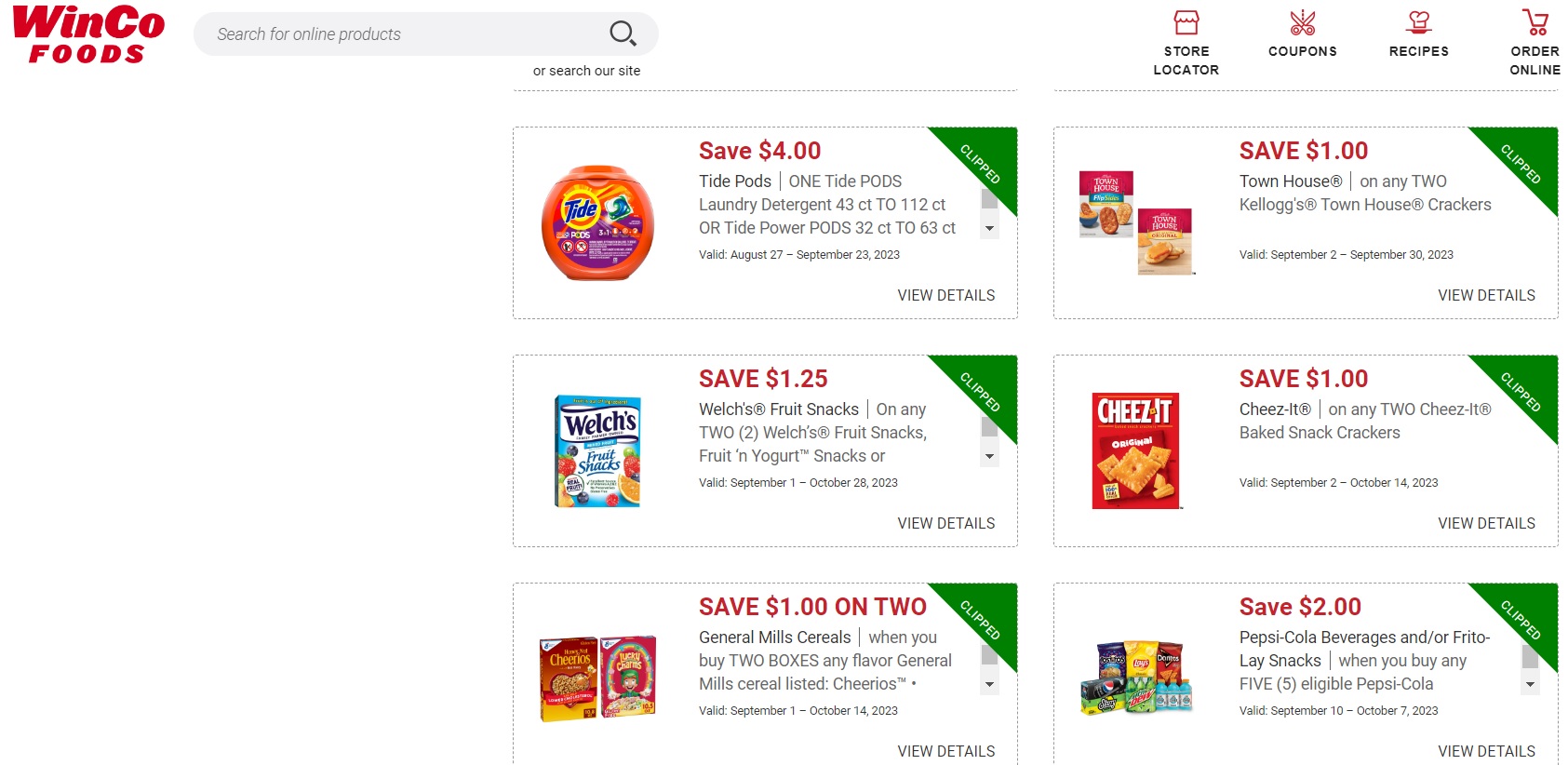 winco foods coupons